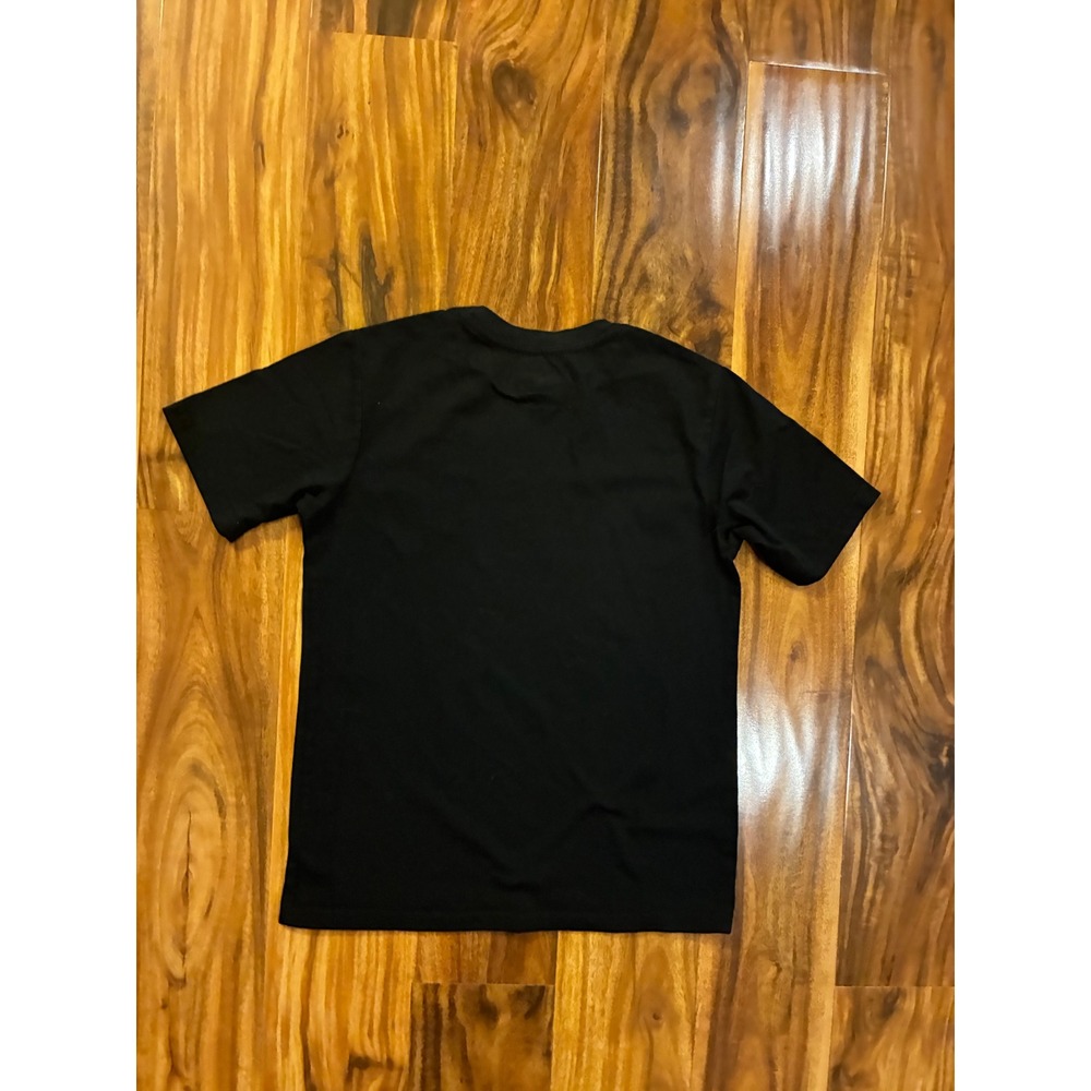 Marvel‎ Boys Black Graphic T-Shirt Avengers Logo Print Size M 8 Short Sleeve Tee - Picture 2 of 4
